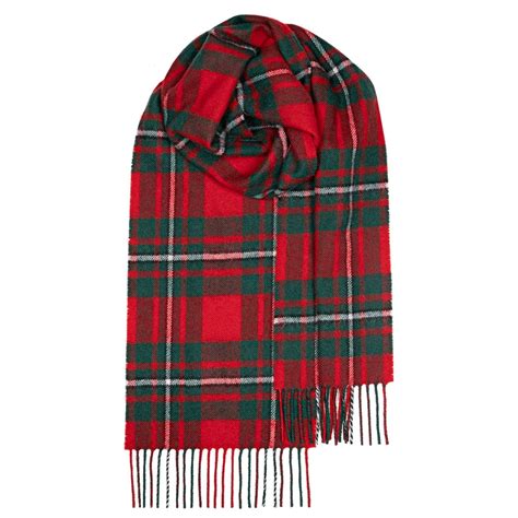 Macgregor Modern Tartan Lambswool Scarf Lochcarron Of Scotland