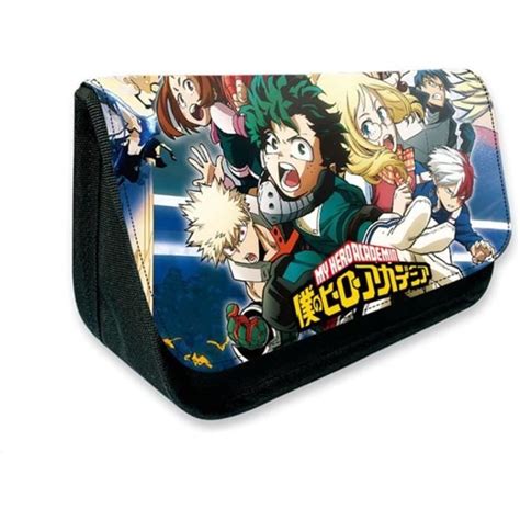 Trousse À Crayons My Hero Academia Anime Midoriya Izuku Todoroki Shouto