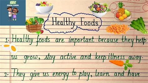 Essay On Healthy Foods 10 Lines On Healthy Food In English