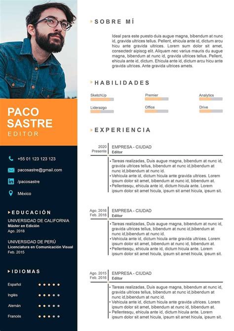 Plantilla Cv Moderna Vector Premium Riset