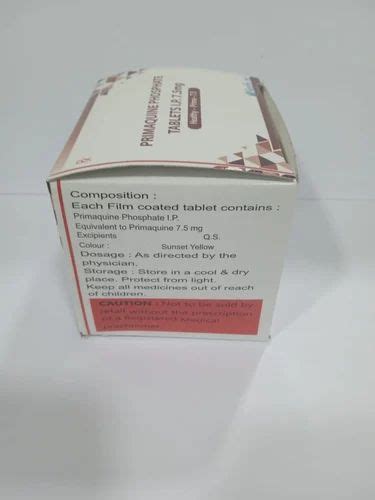 Primaquine Phosphate Tablets IP 7 5 Mg Prescription Treatment