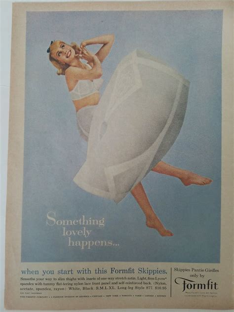 1963 Womens Formfit Skippies Pantie Girdle Vintage Fashion Ad Ebay