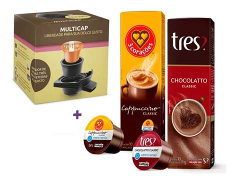 Kit Adaptador Multicap Dolce Gusto P Cápsulas Três Corações Frete grátis