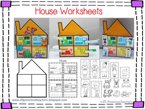 Parts Of The House Worksheets