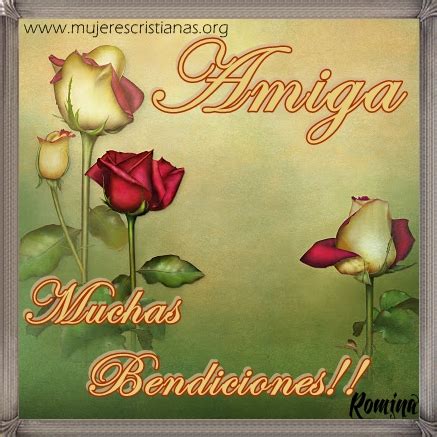 Tarjeta Amiga Muchas Bendiciones Mujeres Cristianas Org