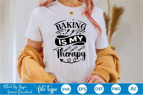 Baking Is My Therapy Svg Cut File