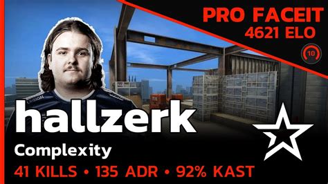 Hallzerk Complexity 41 KILLS ON FACEIT VERTIGO FACEIT LVL 10 CSGO