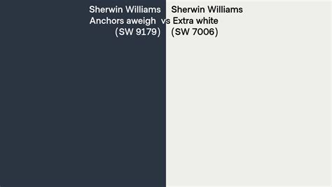 Sherwin Williams Anchors Aweigh Vs Extra White Side By Side Comparison