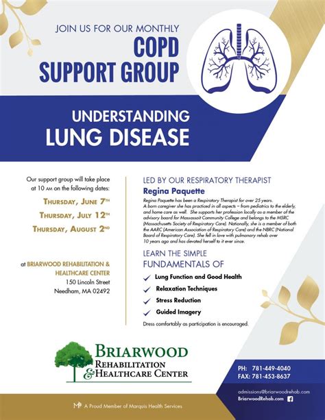 Join Us Monthly COPD Support Group 6 7 7 12 8 2 Briarwood