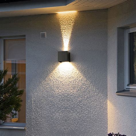 Adjustable Outdoor Wall Lights White Black Grnled