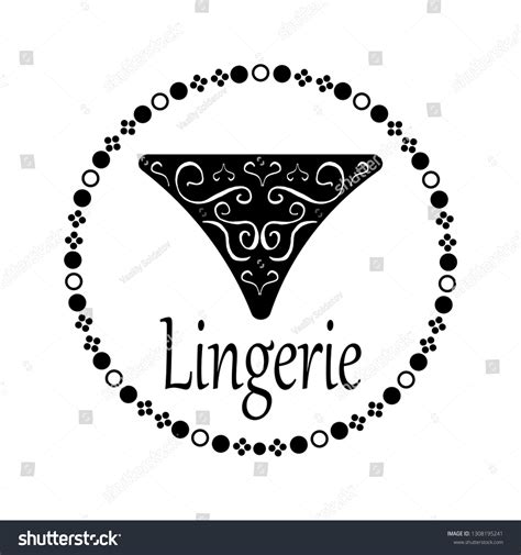 Lingerie Logo Emblem Womens Underwear Shop Stock Vector Royalty Free