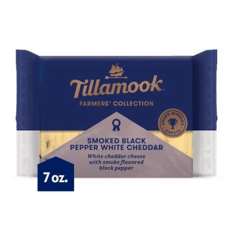 Tillamook Farmers Collection Smoked Black Pepper White Cheddar Cheese Block 7 Oz Smith’s