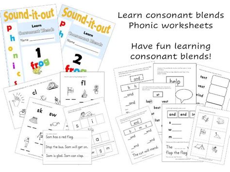 Consonant Blends Phonic Activity Worksheets Free Teaching Resources