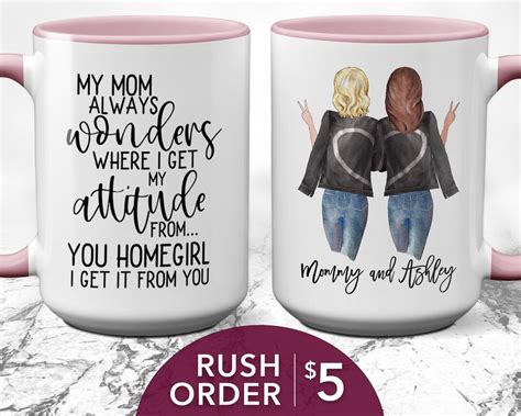 Mom Funny T From Daughter Mother Daughter Coffee Mug My Mom Etsy