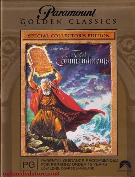 The Ten Commandments Charlton Heston Yul Brynner Anne Baxter Religious