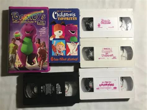 Vintage Barney And Friends Vhs Collection Lot Of 6 Tapes 2157 Picclick Ca