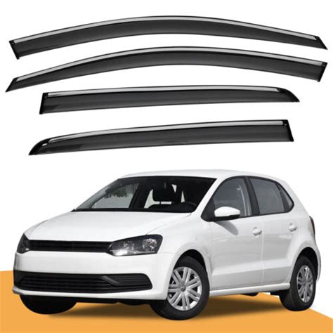 For VW Polo MK5 6R 6C 2011 2018 Hatchback SUV Rain Wind Deflectors Wind