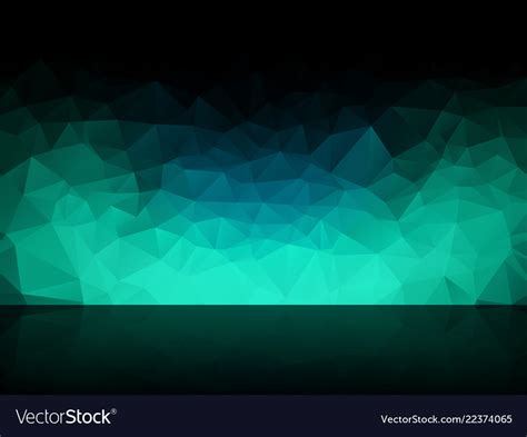 Dark geometric cyan background Royalty Free Vector Image