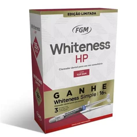 Kit Clareador Whiteness HP Clareador Whiteness Perfect Simple 16 FGM