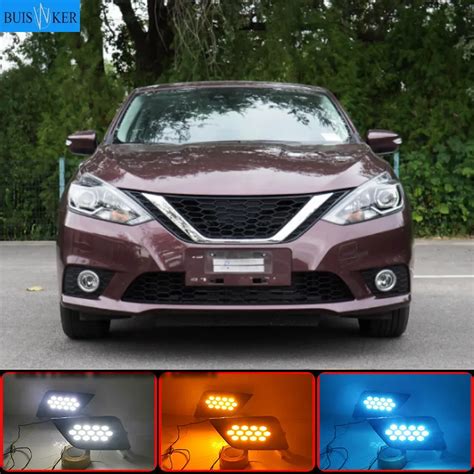 Pcs For Nissan Sentra Sylphy Waterproof V Drl Fog Lamp