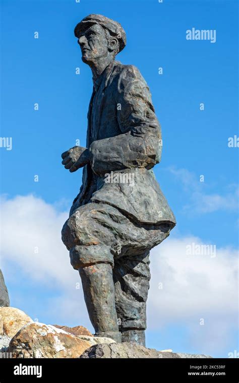 Sculpture Of The Mountaineer Norman Collie At Sligachan Isle Of Skye