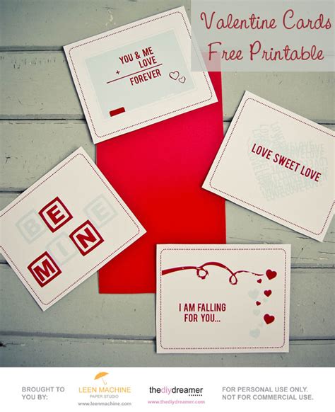 Valentine Cards Free Printable - The D.I.Y. Dreamer