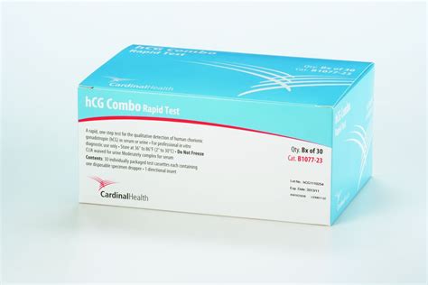 Cardinal Health Sp Hcg Rapid Test Urine Combo Serum Each Model B1077 23