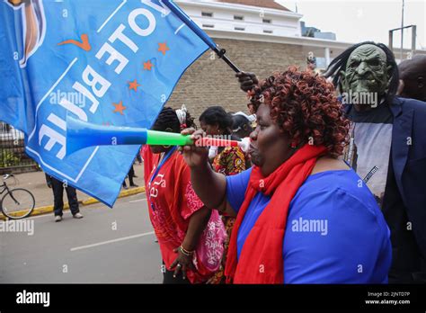 Nairobi Kenya Th Aug A Kenyan Supporter Of The Azimio La