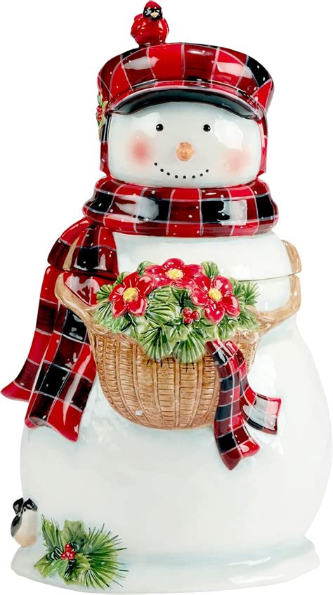 Amazon Certified International Christmas Lodge Snowman 3 D Cookie