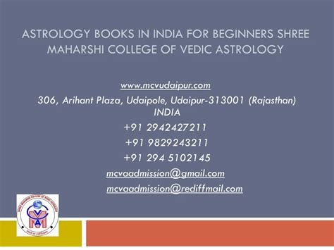 Ppt Astrology Books In India For Beginners Shree Maharshi College Of