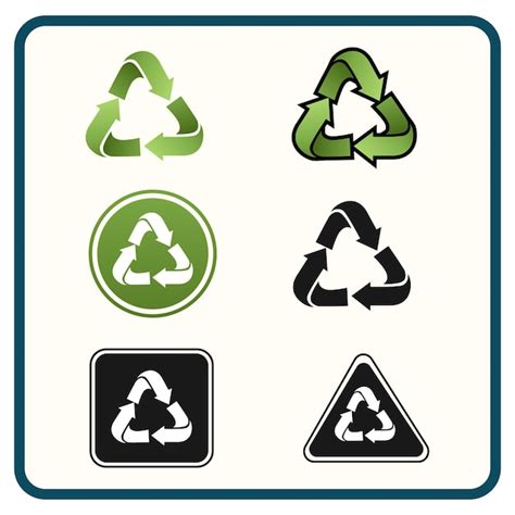 Premium Vector Recycle Icon Set Recycle Vector Symbols