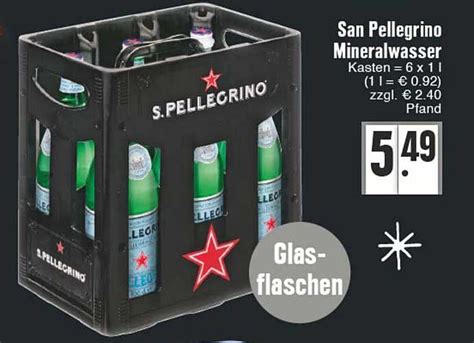 San Pellegrino Mineralwasser Angebot Bei Edeka Prospekte De