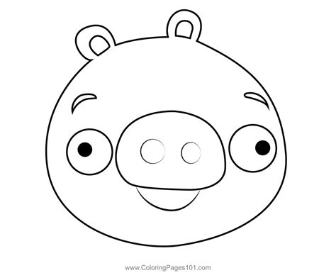 Playable Pig Angry Birds Coloring Page for Kids - Free Angry Birds ...