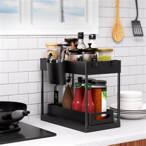 Goddsevoes Under Sink Organizers And Storage Pull Out Sliding Drawers