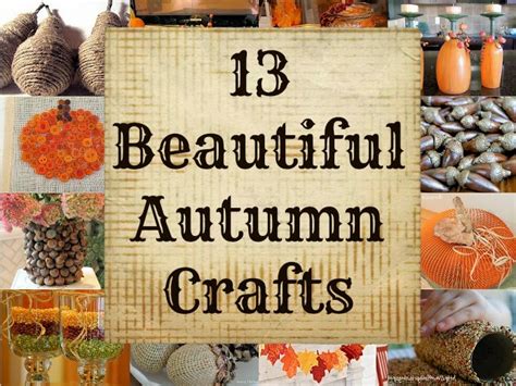 Spark of Chatter: 13 Autumn Crafts