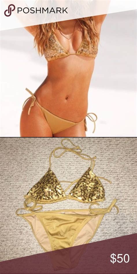 Victoria S Secret Sequin Bikini Bikinis Sequin Bikini Beach Bunny