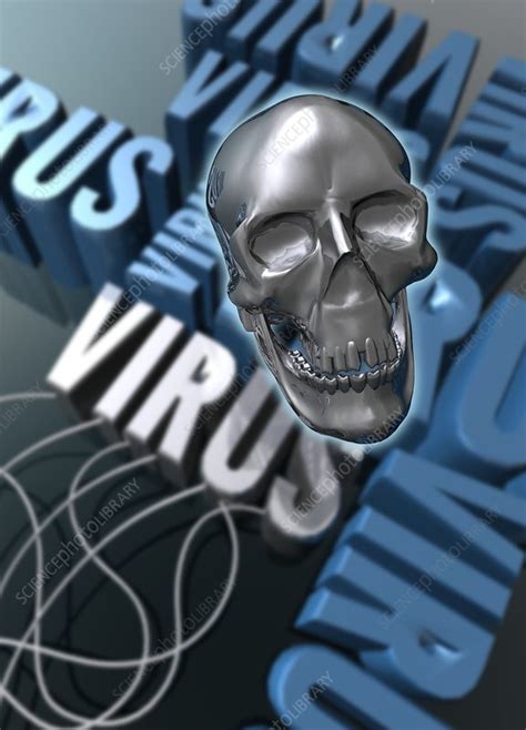 Computer virus, Illustration - Stock Image - F012/7312 - Science Photo ...