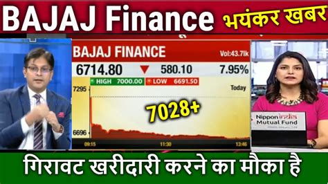 Bajaj Finance Share News Today Analysis Bajaj Finance Share Target