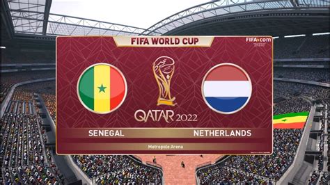 Senegal X Holanda Copa Do Mundo Qatar Pes Youtube