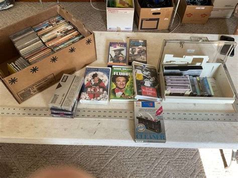 CDs DVDs VHS Tapes And Cassettes Legacy Auction Company