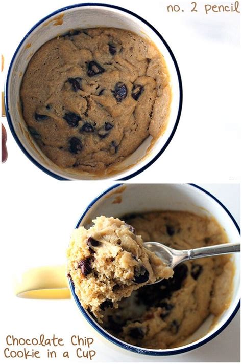 Microwave Cookie In A Mug Mug Recipes Desserts Delicious Desserts