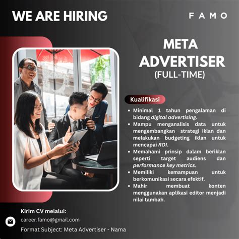 Lowongan Kerja Meta Digital Advertiser Marketplace Specialist