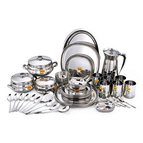 Amarjyoti Stainless Steel Dinner Set For Hotel Restaurant At Rs