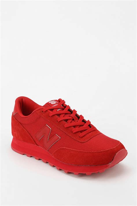 New Balance 501 Monochromatic Running Sneaker in Red | Lyst