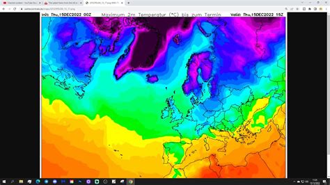 Ten Day European Weather Forecast 15th To 25th December 2022 YouTube