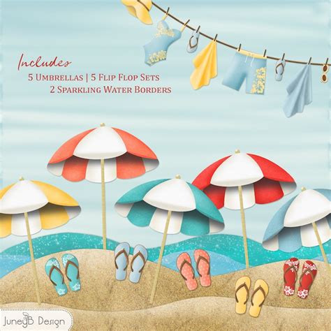 Beach Clip Art Summer Clip Art Summer Lovin Etsy