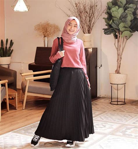 Rekomendasi Ootd Rok Plisket Dan Cardigan Rok Plisket Ootd Remaja