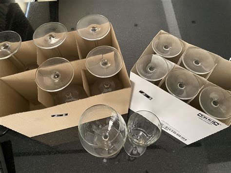 Ikea Svalka Wine And Champagne Glasses To Be Sold Together Furniture And Home Living