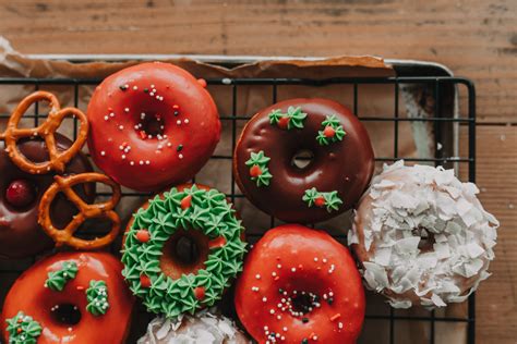 Festive Holiday Doughnuts The Sweet And Simple Kitchen