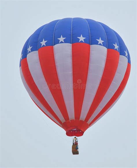 Stars And Stripes Hot Air Balloon Stock Image Image Of Freedom